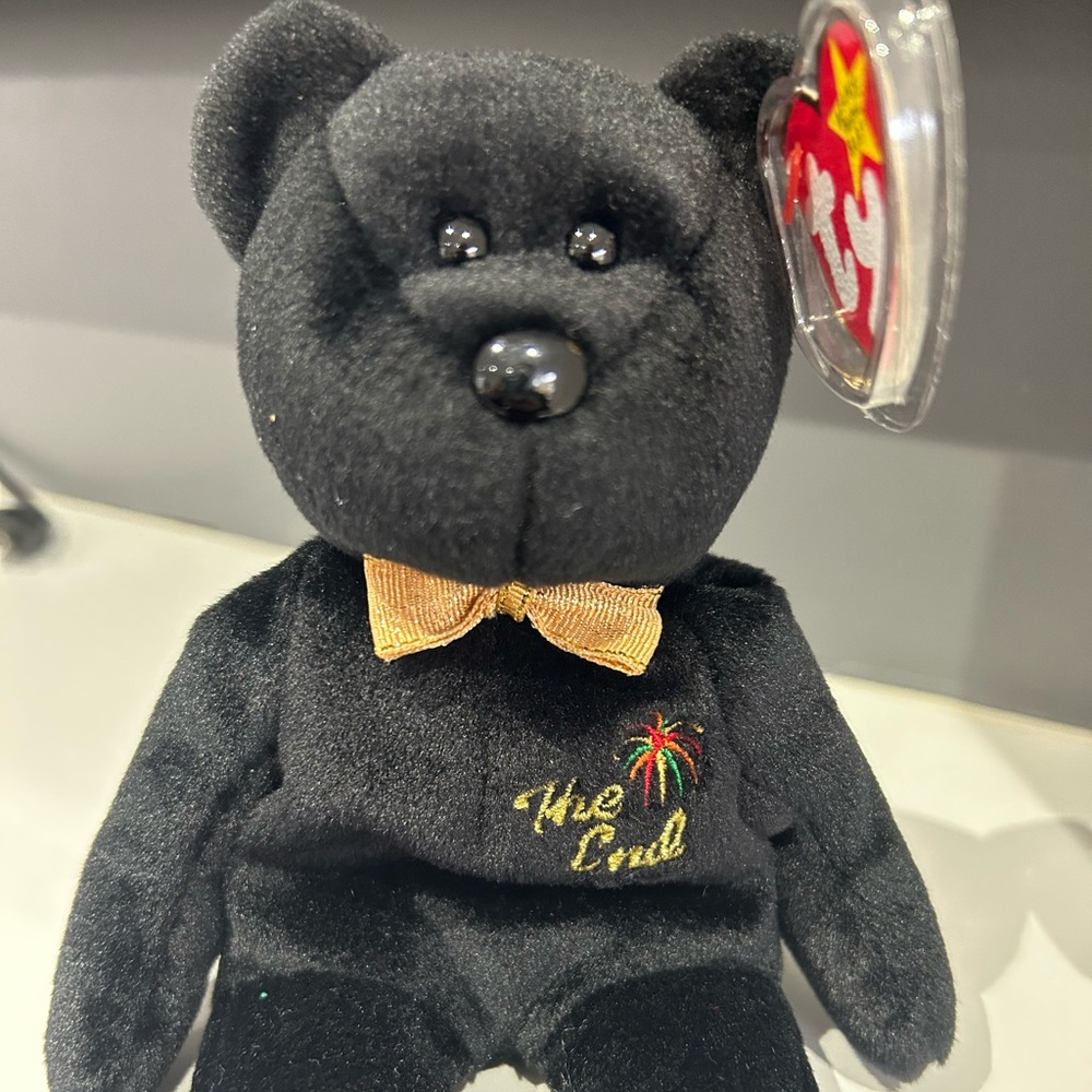 TY The End Beanie Baby with tag errors 1999